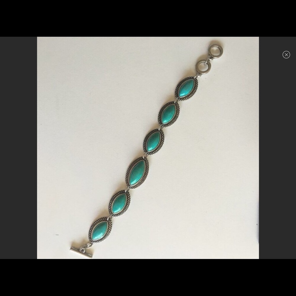 Turquoise Oval Shaped Bracelet
